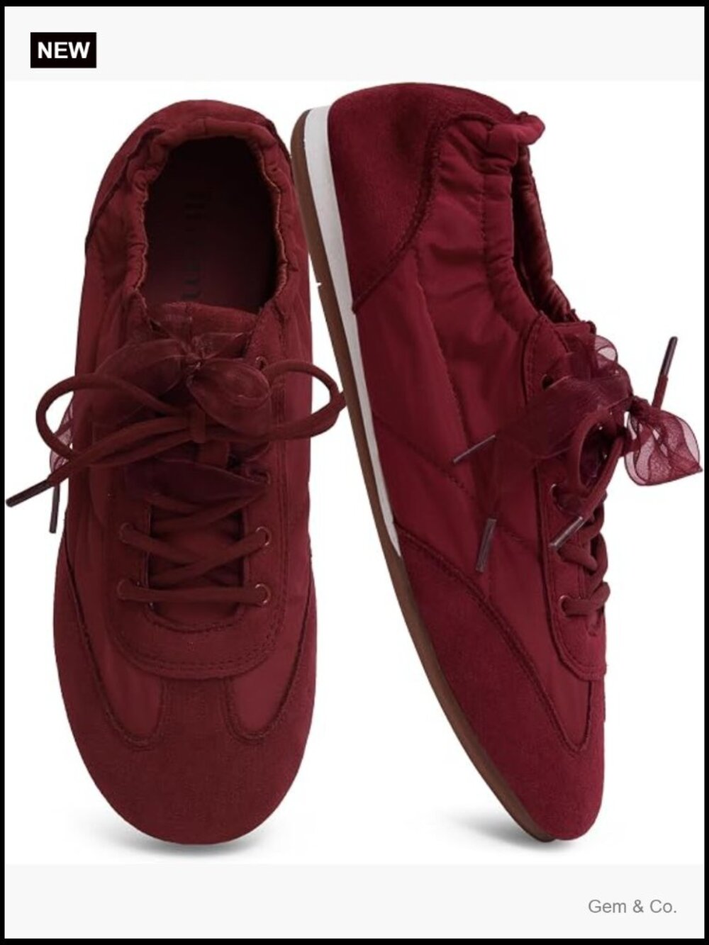 Ballet Sneakers Slip-On Lace-Up Casual Flats for Walking Travel Outings